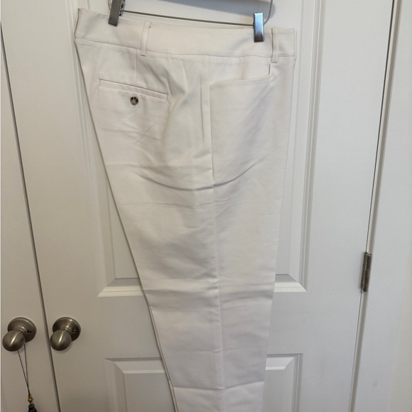 Eloquii Kady White Flat Front Pant NWT - Picture 2 of 5